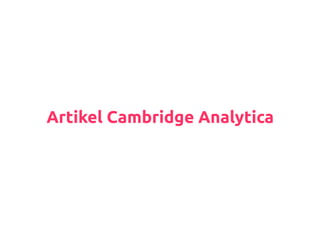 Artikel Cambridge Analytica
 