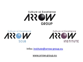 Infos: institute@arrow-group.eu
www.arrow-group.eu
 