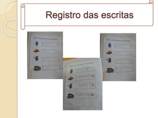 Registro das escritas
 