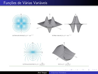 Funções de Várias Variáveis
Jhon Vargas Cálculo Vetorial
 