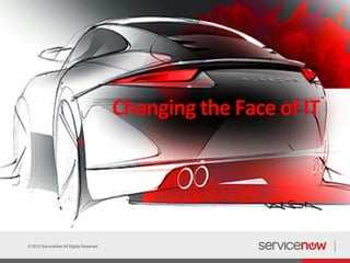 Changing	
  the	
  Face	
  of	
  IT	
  


                                         	
  
                                         	
  



© 2012 ServiceNow All Rights Reserved
 