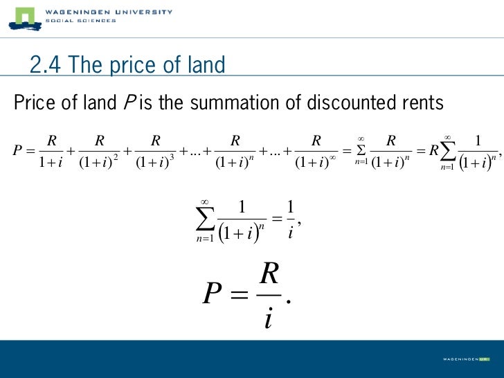 Chapter 2 Land use Theory