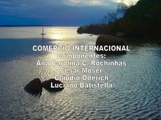 COMÉRCIO INTERNACIONAL Componentes: Ana Carolina C. Rochinhas César Moser Cláudio Oderich Luciano Batistella 