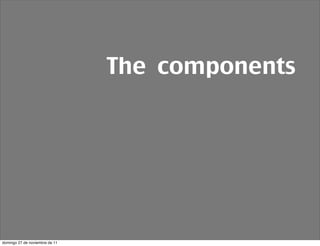 The components




domingo 27 de noviembre de 11
 