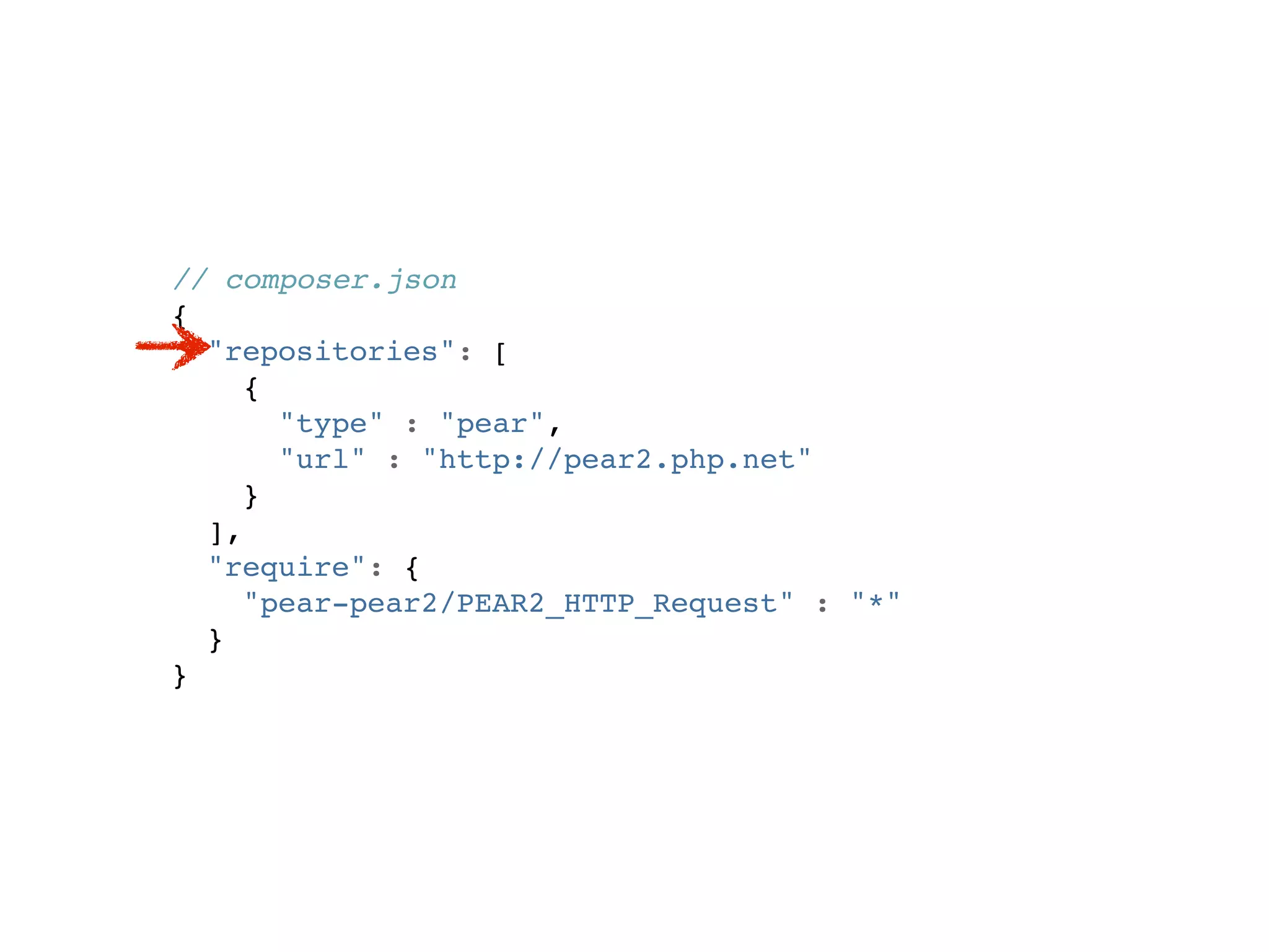 // composer.json
{
  "repositories": [
     {
       "type" : "pear",
       "url" : "http://pear2.php.net"
     }
  ],
  "require": {
     "pear-pear2/PEAR2_HTTP_Request" : "*"
  }
}
 