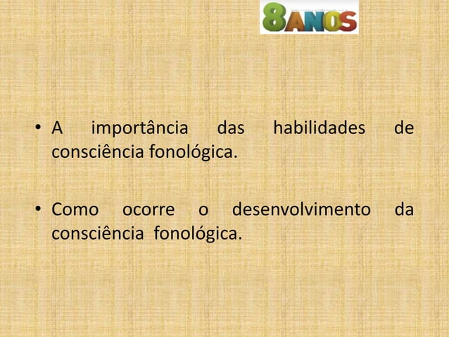 Etapas De Desenvolvimento Da Consciência Fonológica – OIDK