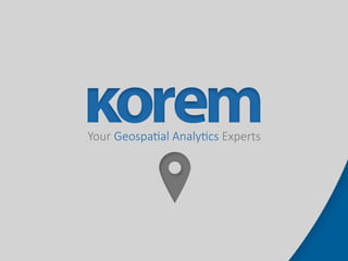 Your Geospatial Analytics Experts
 