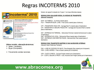 Regras INCOTERMS 2010
 