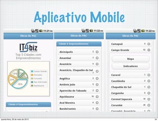 Aplicativo Mobile
44quarta-feira, 29 de maio de 2013
 