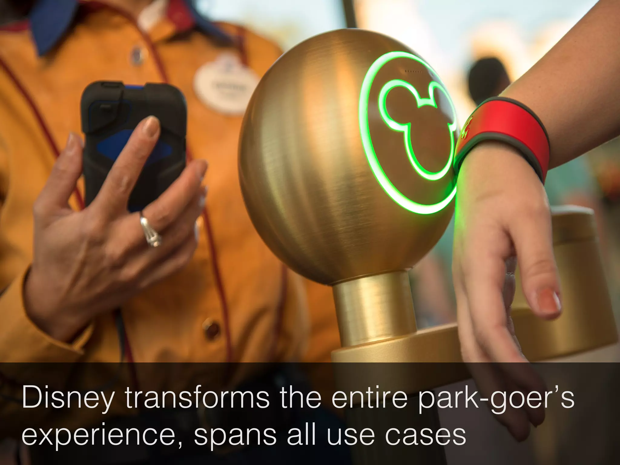 Disney transforms the entire park-goer’s
experience, spans all use cases !
 