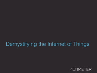 are unfamiliar with the
term “Internet of Things”!87%
65%Plan to adopt connected
technologies in the future.!
 