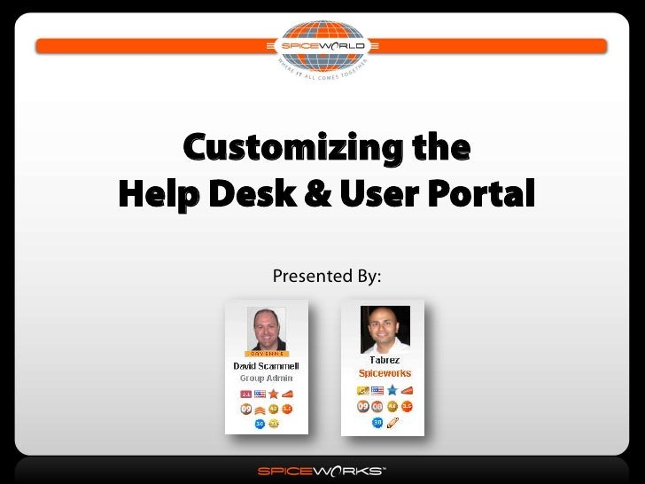 Customizing Help Desk User Portal