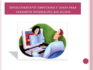 Instrucionista>O computador é usado para transmitir informações aos alunos