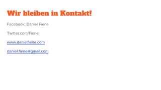 Wir bleiben in Kontakt!
 