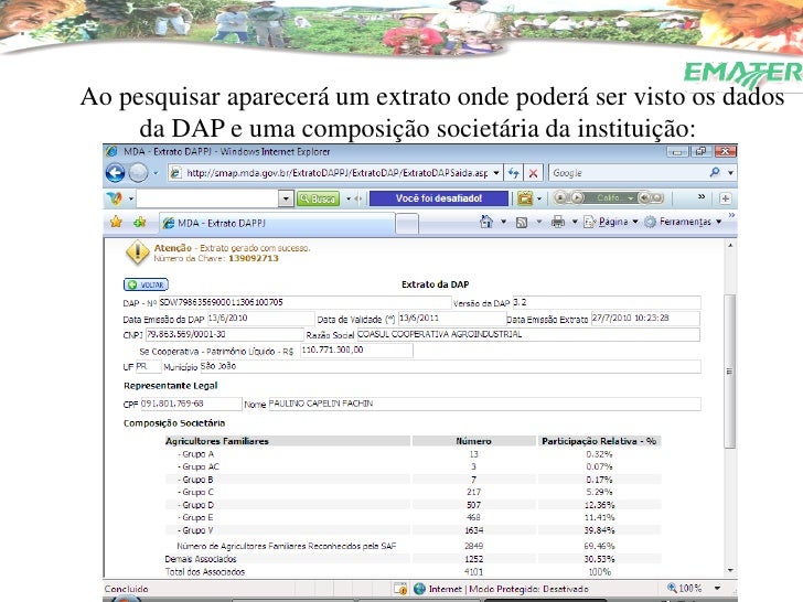 Apresentação sobre DAP