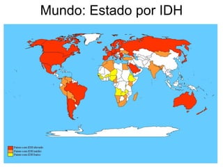 Mundo: Estado por IDH 