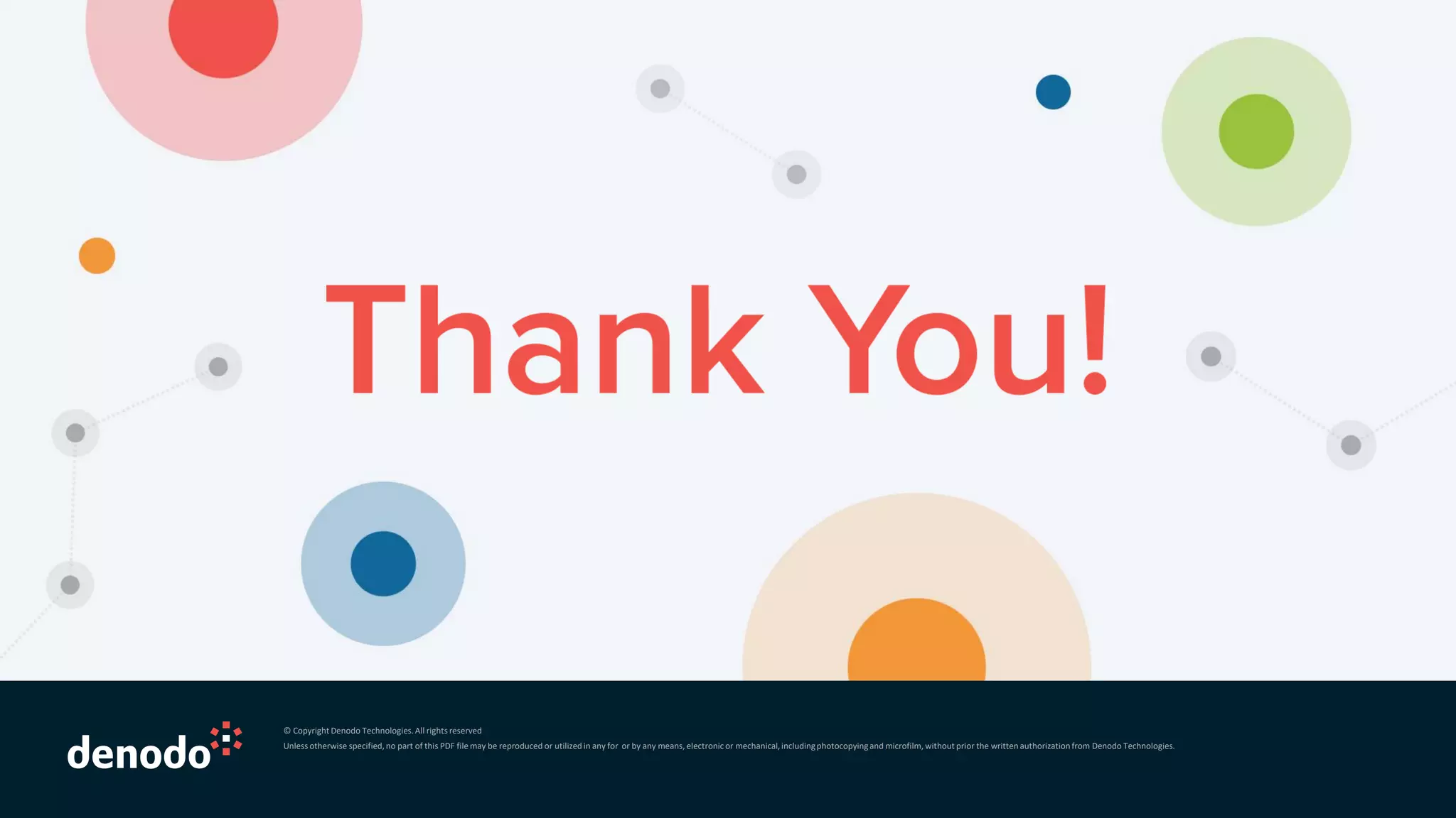 © Copyright Denodo Technologies.All rights reserved
Unless otherwise specified,no part of this PDF file may be reproduced or utilized in any for or by any means, electronic or mechanical,includingphotocopyingand microfilm, without prior the written authorizationfrom Denodo Technologies.
 