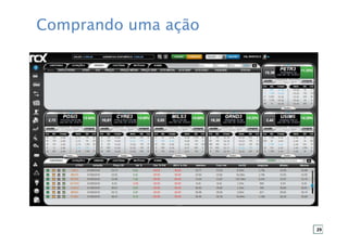 Comprando uma ação
29
 
