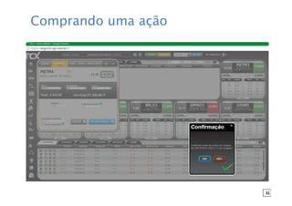 Comprando uma ação
31
 