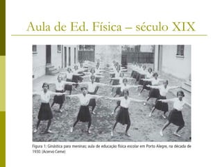 Aula de Ed. Física – século XIX

 