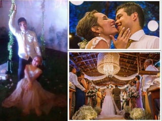 Slides decoração no casamento