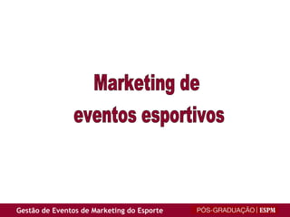 Marketing de eventos esportivos 