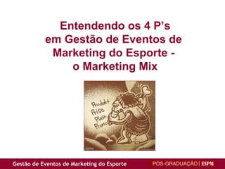Entendendo os 4 P’s em Gestão de Eventos de  Marketing do Esporte -  o Marketing Mix 