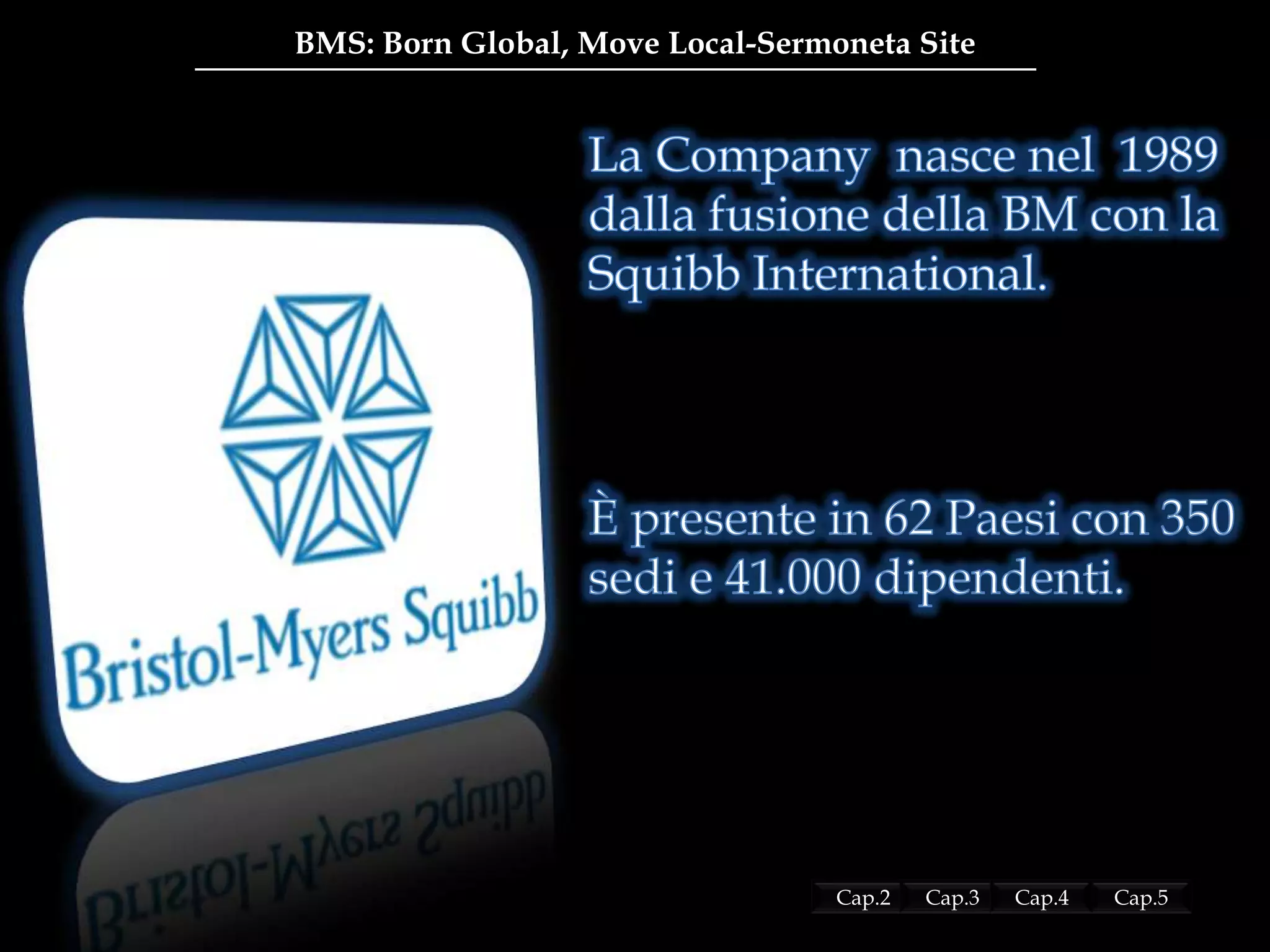 BMS: Born Global, Move Local-Sermoneta Site
Cap.2 Cap.3 Cap.5Cap.4
 