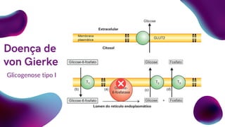 Doença de
von Gierke
Glicogenose tipo I
 