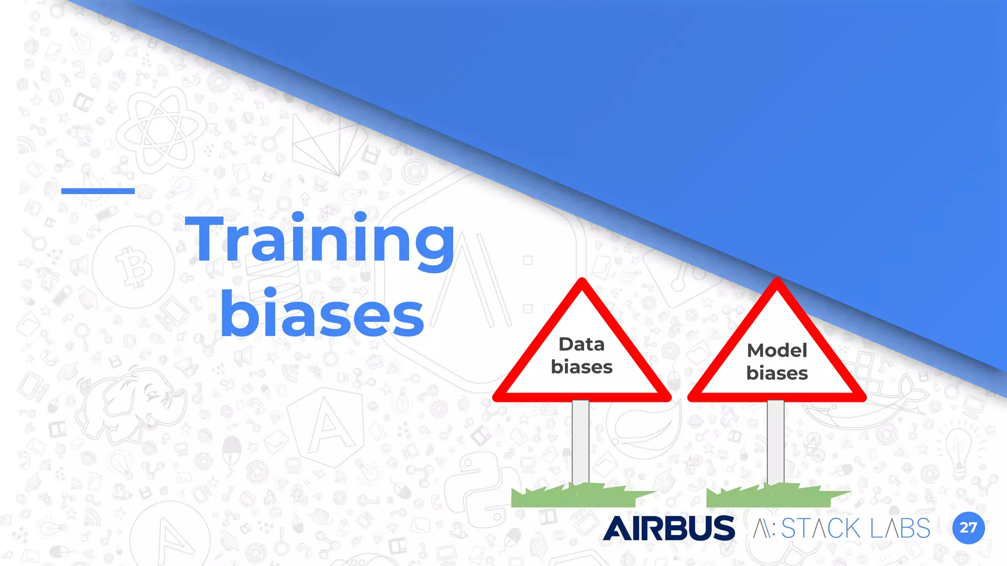 27
Training
biases Data
biases
Model
biases
 