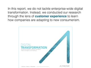 Digital transformation isn’t
an end goal; it’s a
continuous journey. It’s the
result of learning more
about the relationsh...