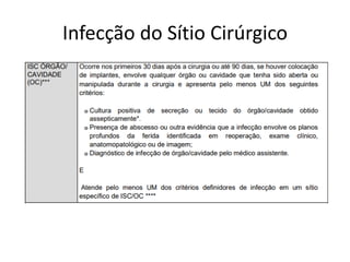Infecção do Sítio Cirúrgico
 