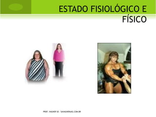 E STADO F ISIOLÓGICO E
                                         F ÍSICO




PROF. VAGNER SÁ - SAVAGNER@IG.COM.BR
 