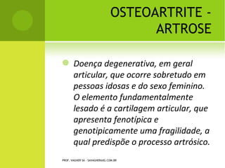 L ESÕES             LIGAMENTARES NO
                                                              JOELHO

   Ligamento colateral medial
    (LCM).

   Ligamento cruzado
    anterior (LCA).

   Ligamento cruzado
    posterior (LCP)

   Ligamento colateral lateral
    (LCL)




              PROF. VAGNER SÁ - SAVAGNER@IG.COM.BR
 