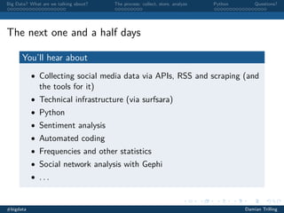 Analyzing social media with Python and other tools (1/4) | PDF
