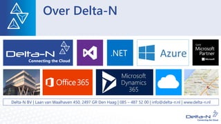 Over Delta-N
Delta-N BV | Laan van Waalhaven 450, 2497 GR Den Haag | 085 – 487 52 00 | info@delta-n.nl | www.delta-n.nl
 