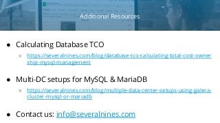Webinar slides: Disaster Recovery Planning for MySQL & MariaDB with ClusterControl