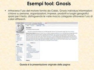 Slide Seminario Open Calais