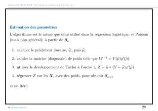 Arthur CHARPENTIER - Actuariat de l’Assurance Non-Vie, # 4
Estimation des paramètres
L’algorithme est le même que celui ut...