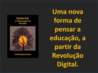 Serviços &
produtos sobre o
Mundo 3.0
http://nepo.com.br/servicos
Uma nova
forma de
pensar a
educação, a
partir da
Revolução
Digital.
 