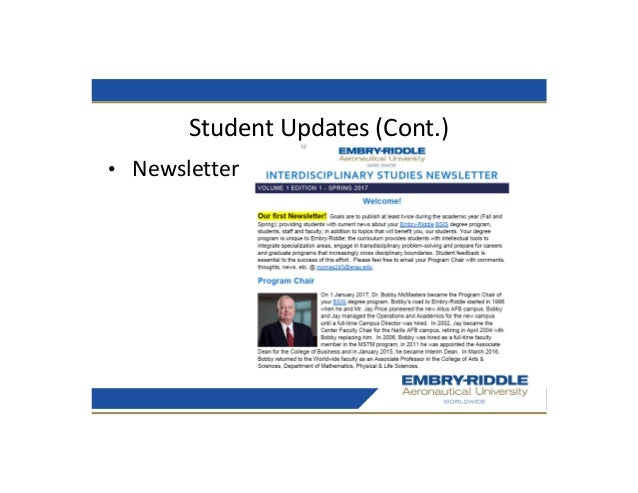 Embry Riddle Degree Briefing Bs Interdisciplinary Studies