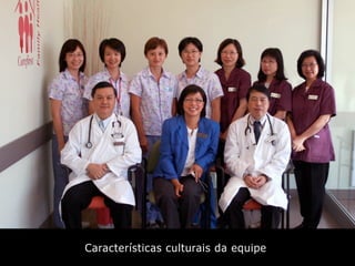 Características culturais da equipe
 
