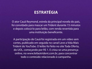 Case de Guerrilha para Trident (PR Stunt)