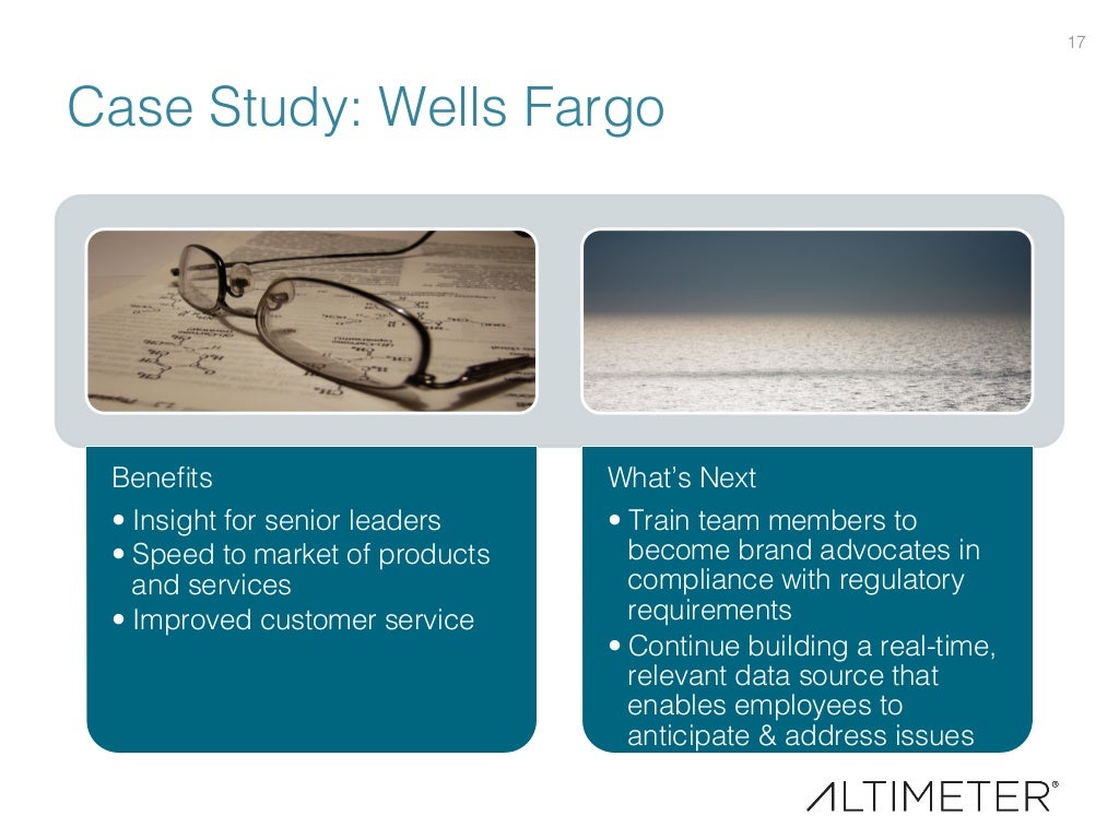 17! Case Study Wells Fargo!