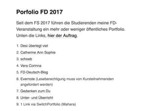 Sitzung 8 
25. April 2017
 