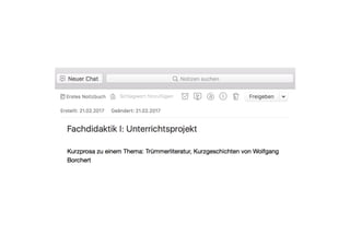 • Ausfall 1. Mai
• Repetition Kompetenzen und Lernziele
• Aufträge auswerten
• ÜL besprechen
 