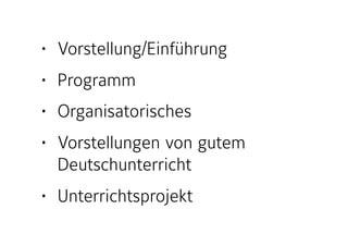 L Analytisch-erarbeitender Unterricht
1. Pre-Reading
2. Textbegegnung
3. Spontanphase
4. Verständniskontr.
5. Problemeröffnung
6. Methodenreflexion
7. Erarbeitung
8. Verarbeitung
9. Ergebnissicherung
10. Transfer
nach Einecke, 2008
 