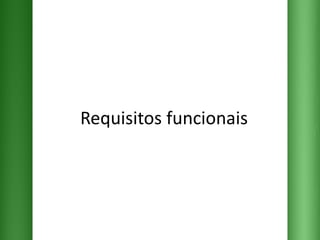 Requisitos funcionais 