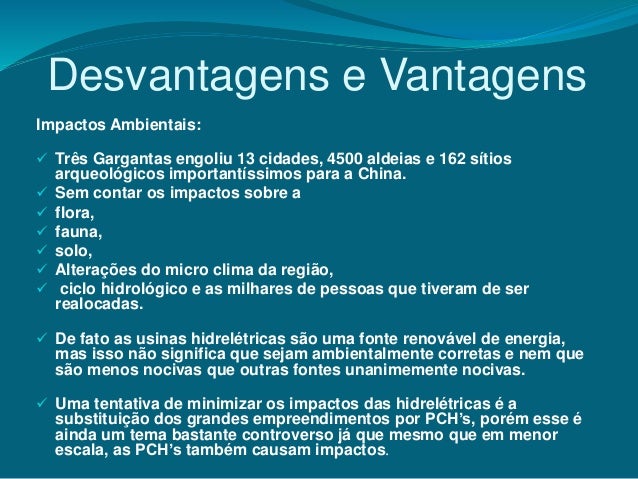 Desvantagens Das Barragens Hidreletricas