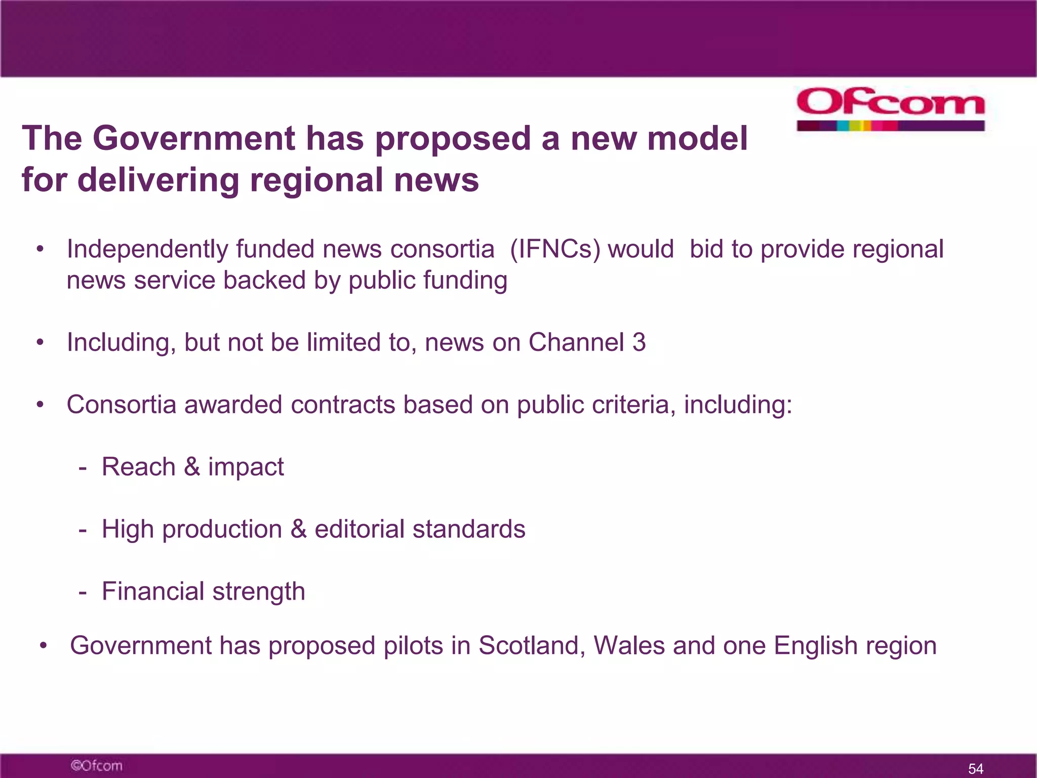 29Impact of Digital TVOver 90% of households now have access to Digital TVDigital Switchover means all homes will be multi-channel by 2012Digital homes have access to around 40 channels on Freeview and over 400 channels on multichannel subscription – representing huge choice for viewers.By 2012 the 5 channel home will be moribund. For many it already is.